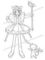 Cardcaptor Sakura Coloring Page